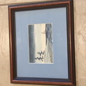 Watercolor Seascape Painting Signed By Artist